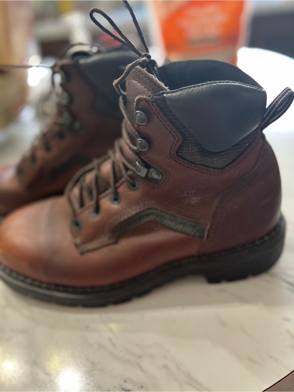 Red Wing 926 DynaForce 6-Inch Leather Work Boots Men's Size 9 E2 Wide EH